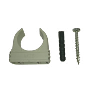 Clickschelle mit Dübel und Schraube montieren