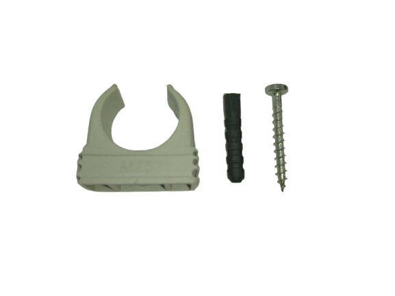 Clickschelle mit Dübel und Schraube montieren