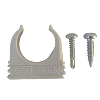 Clickschelle mit Bohrschraube montieren