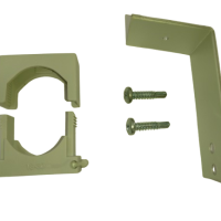 Druck-ISO-Schelle mit Montagewinkel für Trapezblech liefern und montieren