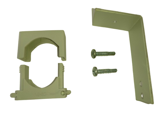 Druck-ISO-Schelle mit Montagewinkel für Trapezblech liefern und montieren