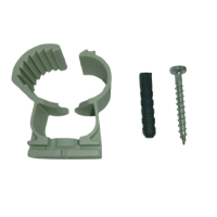 Click-Snap-Schelle mit Dübel und Schraube montieren