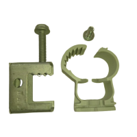 Click-Snap-Schelle mit Schraubklemme montieren